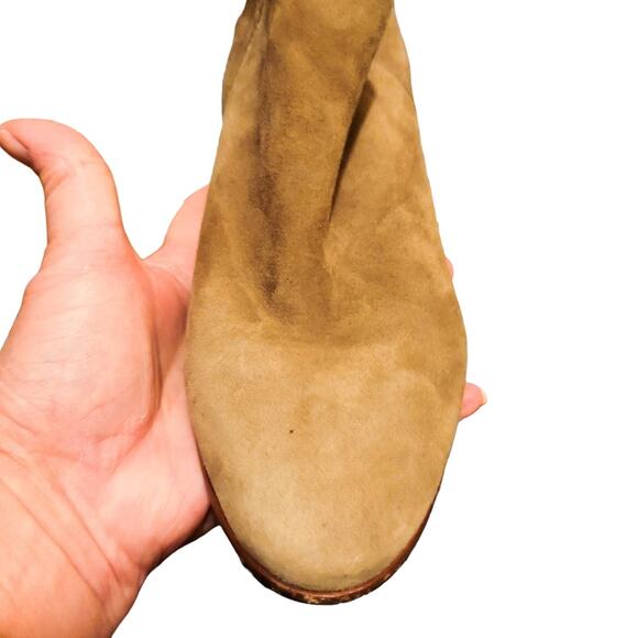 Sam Edelman putty/taupe Petty suede side zip Chelsea booties size 6 - Picture 8 of 16